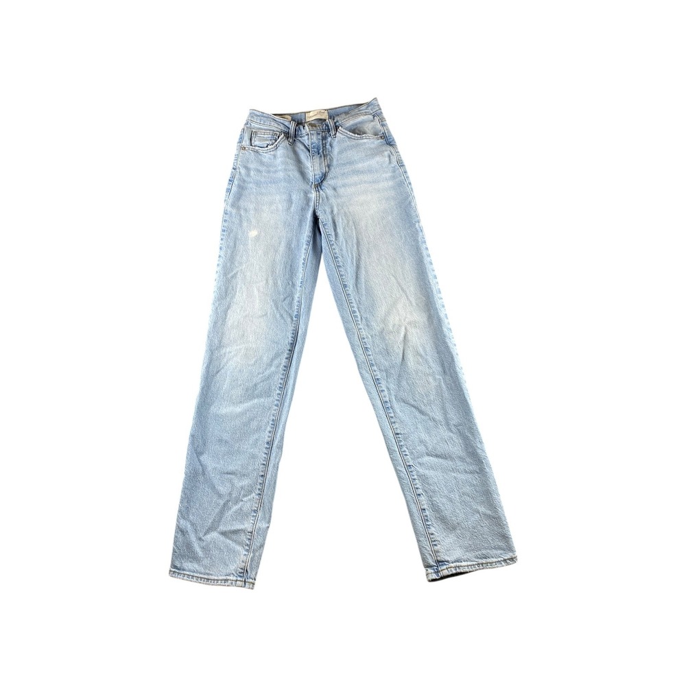 Universal Thread High Rise 90s Straight Leg Jeans Light Wash Blue Size 0R